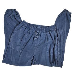 PINK Victoria's Secret Navy Jogger Style Cargo Pants Size Medium